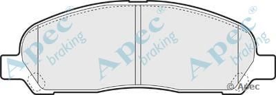 APEC BRAKING pad1421 -  Комплект тормозных колодок, дисковый тормоз